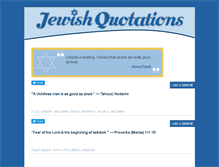 Tablet Screenshot of jewishquotations.com